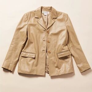 Vintage Jones New York Leather Blazer